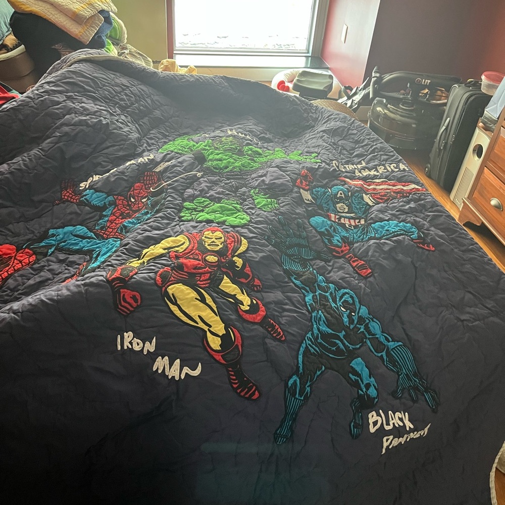 Pottery Barn Kids Super Hero comforter.  In great condition!